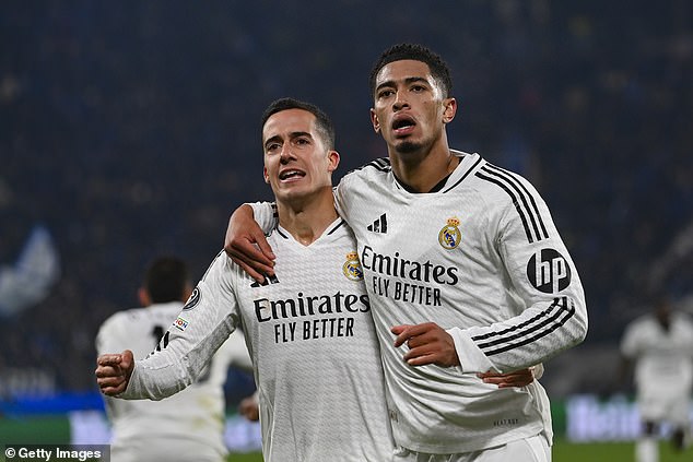 The Real Madrid star scored during their 3-2 Champions League win over Atalanta