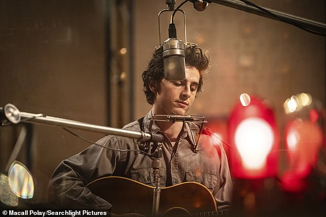 Timothée has received rave reviews for his transformation into the enigmatic 83-year-old for Searchlight Pictures' fully authorized biopic, which opens in US theaters on December 25 and in UK theaters on January 17.