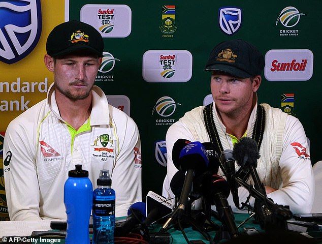 The 2018 Sandpapergate scandal in South Africa was a dark day for Australian sport (pictured from left, Cameron Bancroft and former skipper Steve Smith)