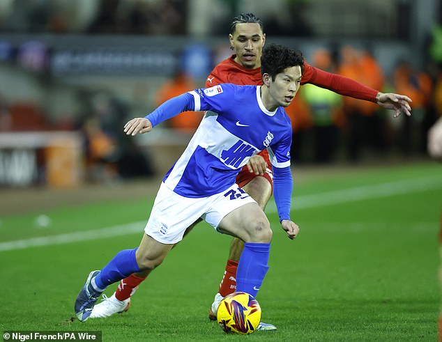 Tomoki Iwata has played a pivotal role in Birmingham's success in League One this season