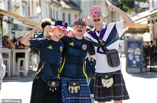 Scotland's supporters were typically colorful during their time in Zagreb earlier this year