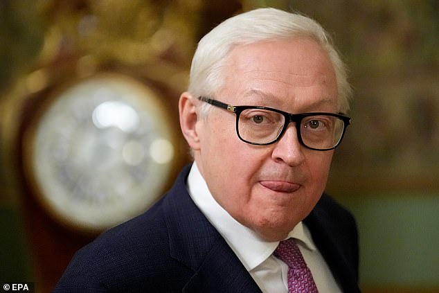 Sergei Ryabkov (pictured), Russia's Deputy Foreign Minister, claimed that Assad had been transported to Moscow 'in the safest possible way' after the sudden and dramatic collapse of his dictatorship last weekend