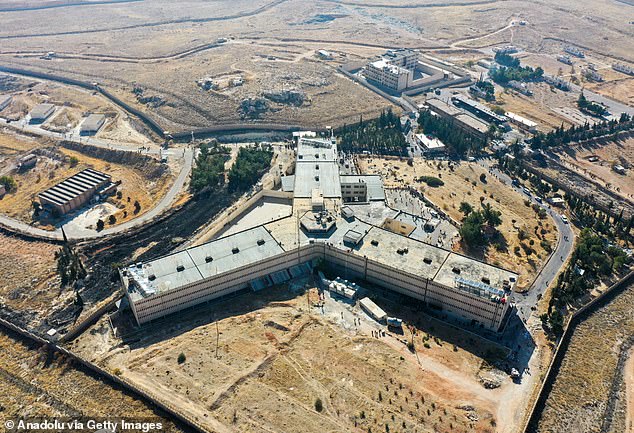 An aerial view of the Sednaya military prison after armed groups opposing the Syrian regime of Bashar al-Assad took control of Damascus. The prison was the epicenter of this systematic terror, where huge numbers of prisoners were subjected to all kinds of inhumane treatment and executed.