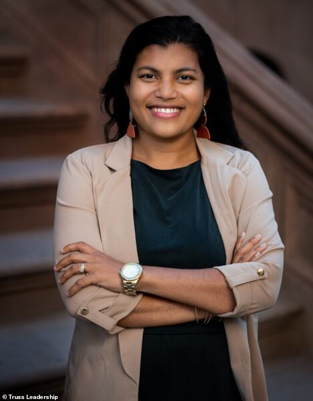 The report claims that Maureen Yusuf-Morales (pictured) was the one who advocated for Saint Ann administrators to hire Nguyen in August 2020, two weeks after she appeared on a podcast about anti-racist education.