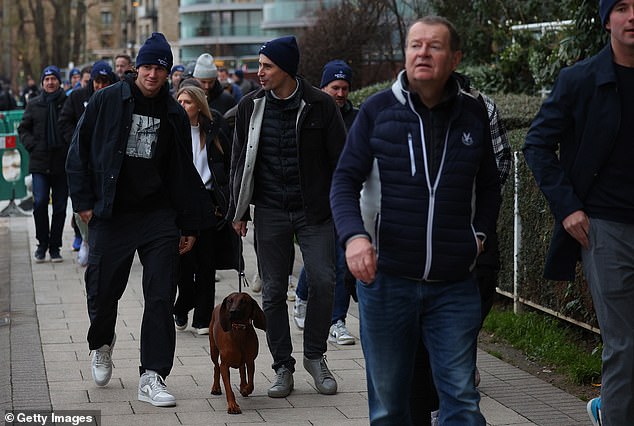 Draper led journalists on a Memory Walk along the banks of the Thames to raise money for the Alzheimer's Society