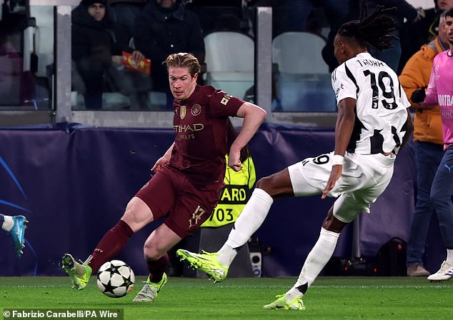 Kevin De Bruyne also tried to make a comeback on foreign soil, but was unable to finish