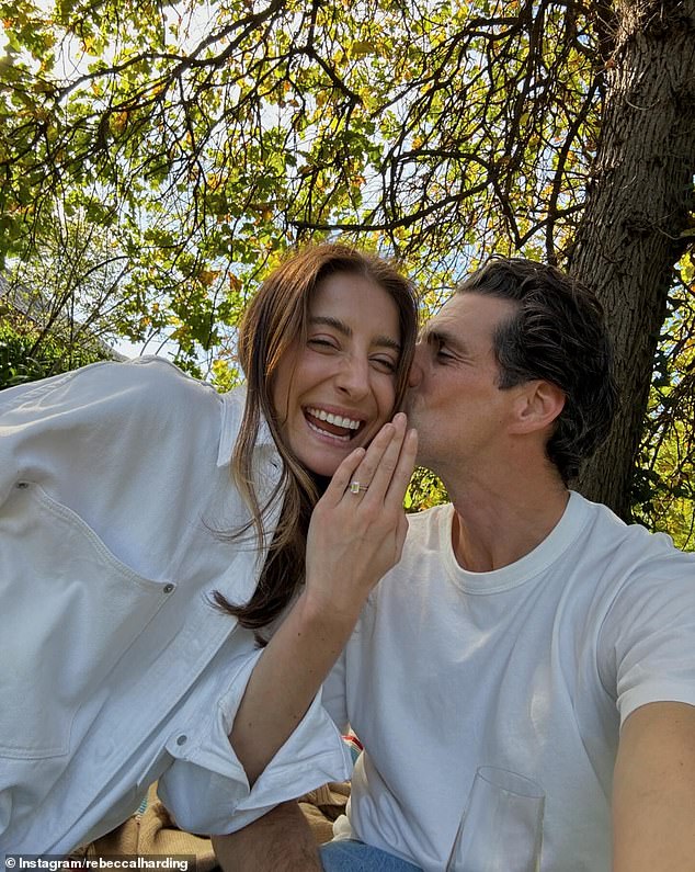 Andy and Rebecca announced their engagement in August after ten years together