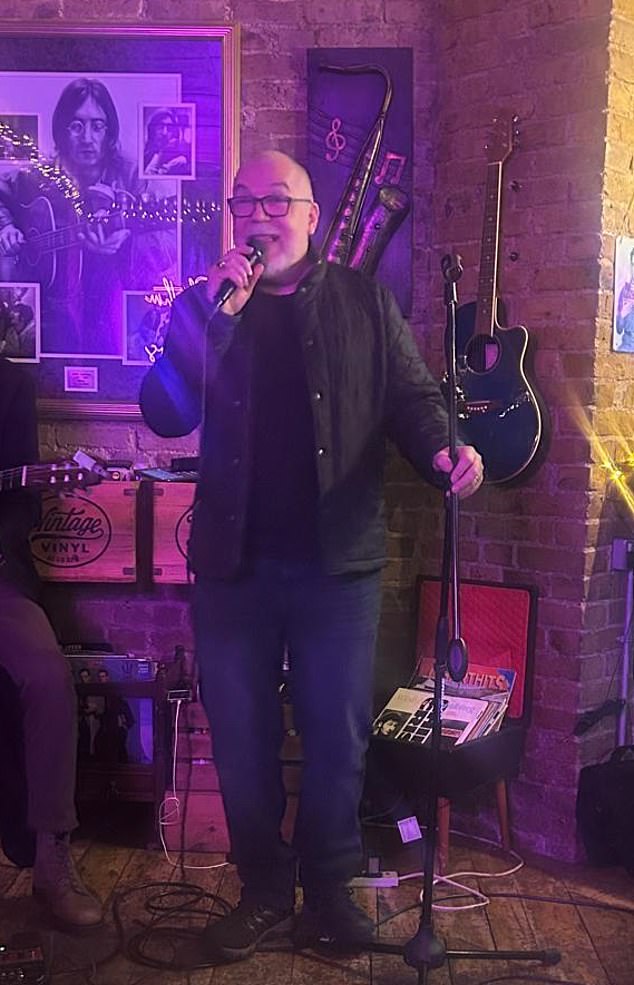 The singer played to a packed crowd in Chiswick, west London, on Wednesday night, where he couldn't resist performing on the now-defunct ITV talent show.