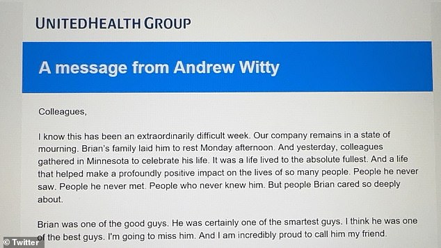 1733970632 495 UnitedHealthcare Group boss sparks fury in leaked email to staff