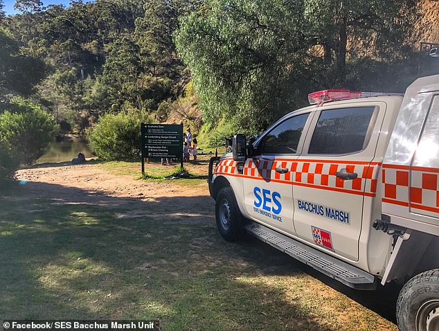 The 20-year-old is the second person in just over a year to drown in the water next to MacKenzies Flat Picnic Area in Lerdderg Gorge, in Melbourne's far west (pictured).