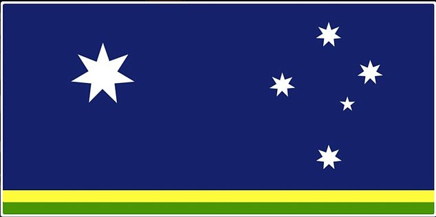 This simple design is one of the most popular on the Ausflag website