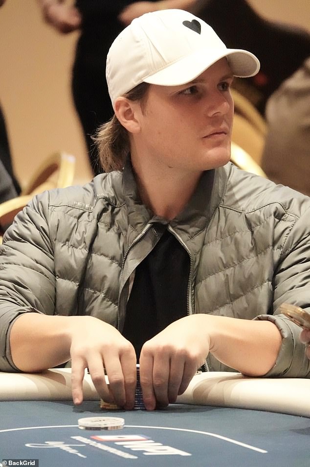 He was the embodiment of the term poker face, with a stoic expression as he looked around the table and assessed his competitors.