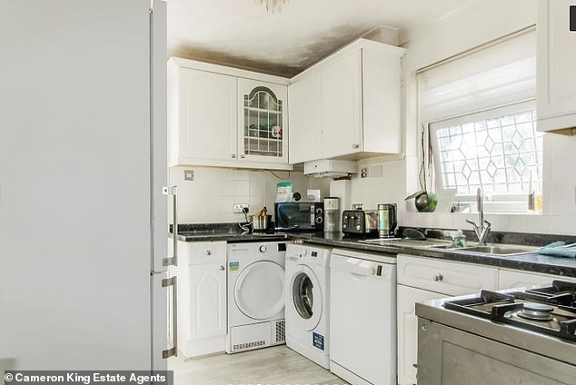 Easy living: the kitchen of the St George's Crescent estate