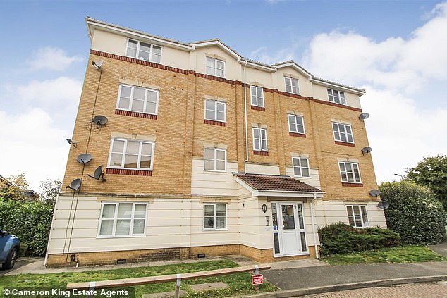 Good option: this two-bedroom apartment in Cippenham is on the market for £245,000