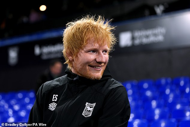 There was another unusual moment after the Ipswich v Man United match, when pop star Ed Sheeran interrupted Ruben Amorim's post-match interview to hug Jamie Redknapp.