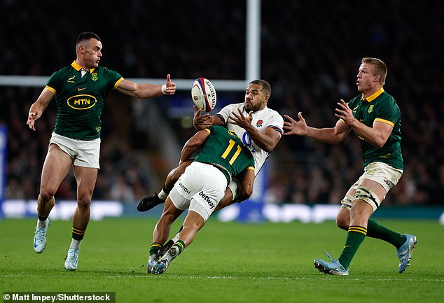 For a Rugby World Cup match, the record number of tackles in 80 minutes is 28