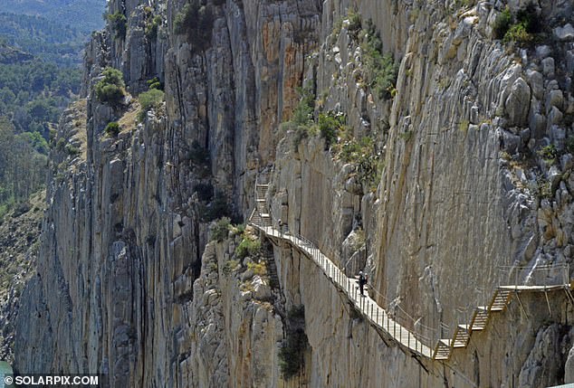 The area where the tragedy occurred is located on the famous Caminito del Rey trail