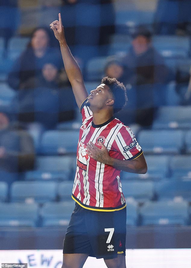 Kaylen's cousin, Sheffield United player Rhian Brewster, was seen poignantly pointing to the sky during his match against Milwall last night