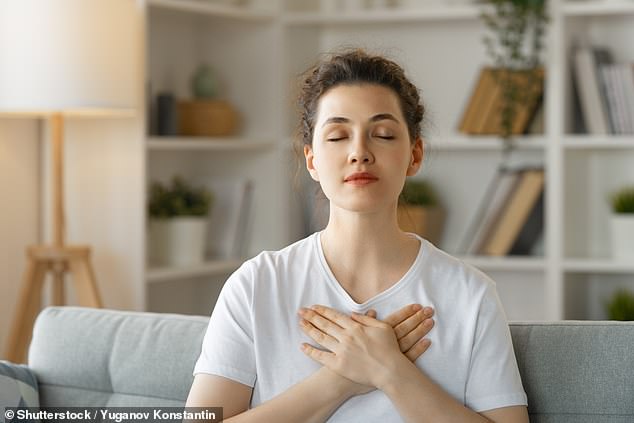 Women who climax more often have higher levels of a feeling known as 'interoception'. This is the ability to sense and interpret signals from your own body, such as your heart rate, breathing, hunger and pain (stock image)