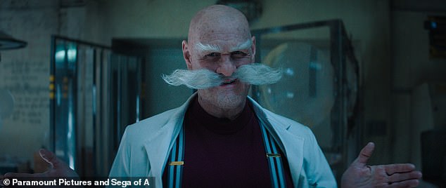 Carrey as Gerald Robotnik in Sonic the Hedgehog 3 from Paramount Pictures and Sega of America, Inc