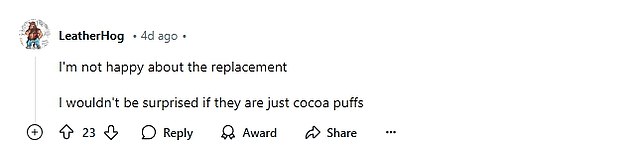 Several angry social media users felt that the addition of Oreo Puffs would be disturbing