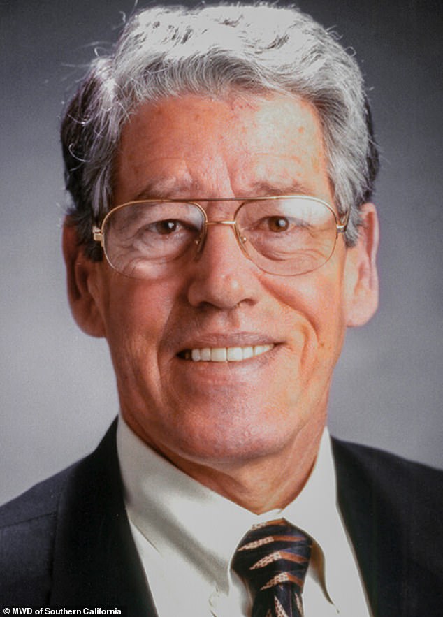 Morris (pictured here several years ago) has longstanding ties to his state's water industry that extend beyond his 60 years of employment, with his family working in California's water industry for some 150 years, going back five generations. He was not removed from his position