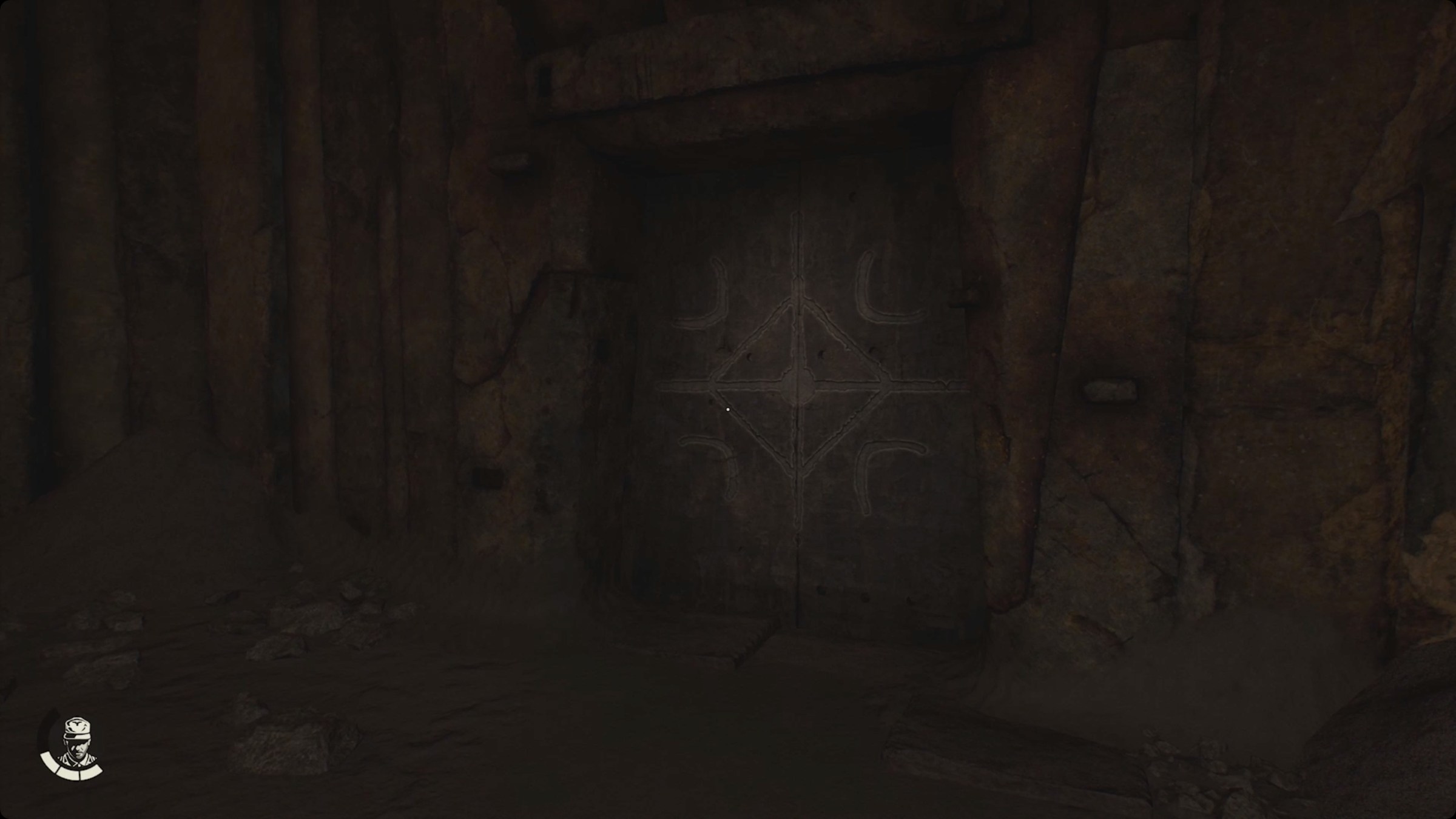 Indiana Jones and the right door symbol of the Great Circle