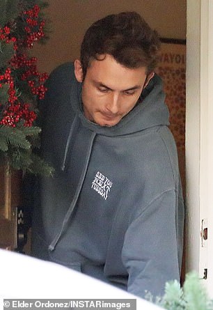 The DJ wore a $60 gray hooded sweatshirt from his merchandise line with “See You Next Tuesday” printed on the front