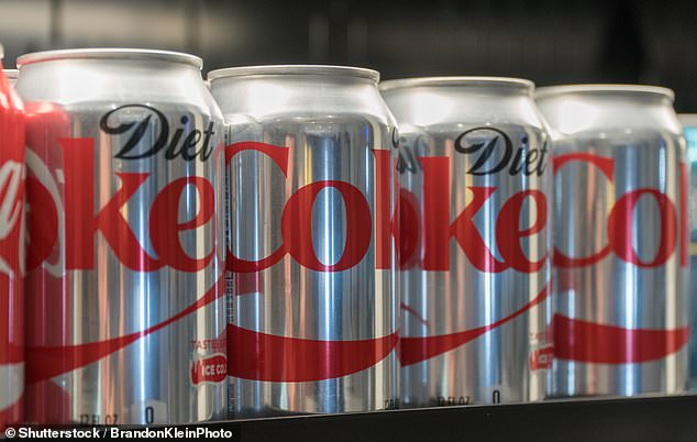 The above is a stock photo of Diet Coke, which research shows is among the sugar-sweetened drinks that can save a person's life 12 minutes for each drink