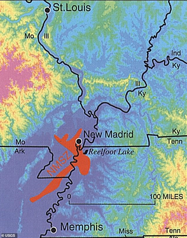 At least 11 million Americans live within the danger zone, with the greatest devastation expected to occur in St. Louis and Memphis, an expert previously told DailyMail.com