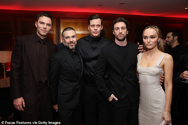 Nicholas Hoult, Robert Eggers, Bill, Aaron and Lily-Rose caused a storm at the party