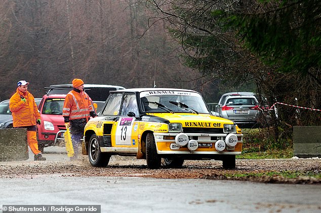 The Renault 5 Turbo is still considered a rally icon. Here are French driver Paul Chieusse and his co-driver Fabienne Brunet de Bainne at the Legend Boucles a Bastogne in Belgium in February 2016