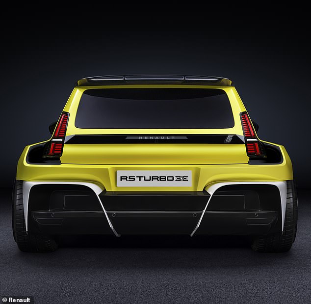 Huge, flared arches are connected by wide side skirts and a rear bumper with a huge diffuser to give the 5 Turbo 3E one of the most aggressive stances we've seen from an electric car yet