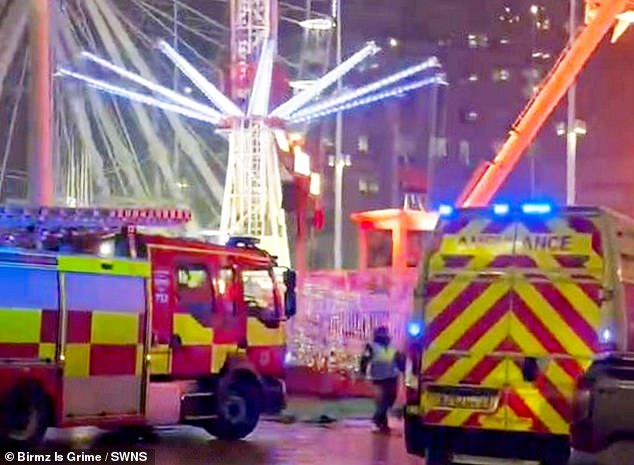 Emergency services are at the scene of the disaster in Birmingham