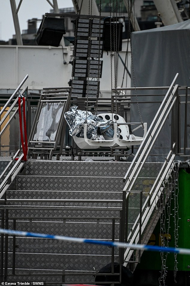 Police have closed the ride as the investigation into the collapse continues today