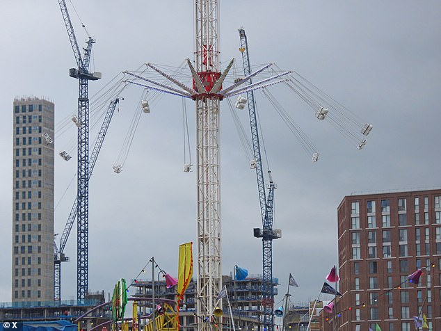 An image of a Star Flyer ride in Digbeth in August 2024