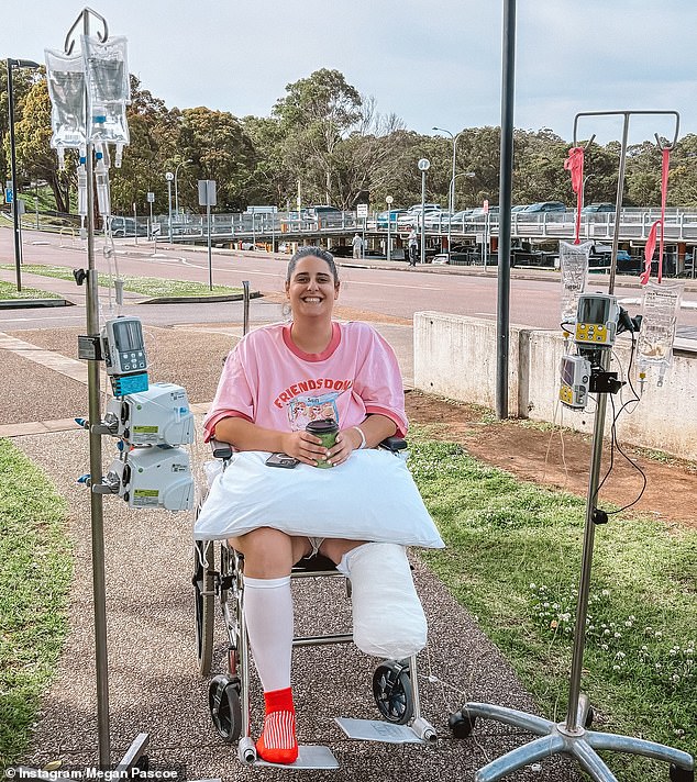 Ms Pascoe (pictured) said: 'Without those tourniquets and without those people helping me, my outcome could have been very different'