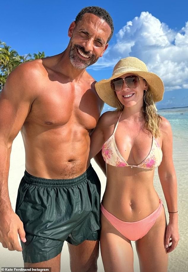 During the trip, Kate shared many photos of the time she posed in a pink bikini with shirtless Rio - before the accident happened