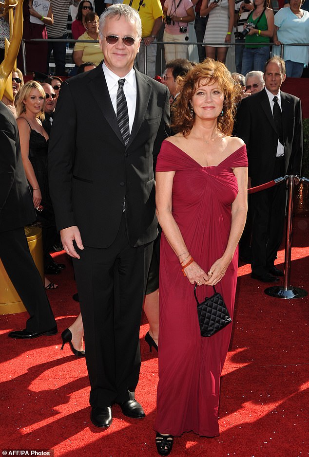 Tim and Susan Sarandon began their romance in 1988 and stayed together for 21 years before shocking their fans by going their separate ways in 2009; pictured in 2008