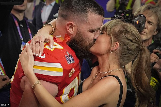 The league shared a montage of the singer's iconic NFL moments with friend Travis Kelce