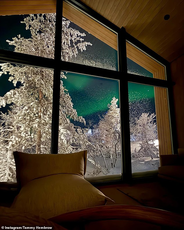 The couple headed out and treated themselves during their trip to a stay at the beautiful Aurora Collection Lapland Resort in Saariselkä, which costs a whopping $1,100 per night.