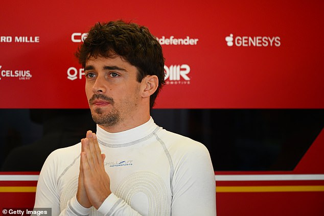 He will join Charles Leclerc (pictured) in wearing red from next season