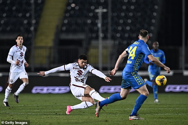 Che Adams scored from almost halfway as Torino secured a 1-0 win against Empoli