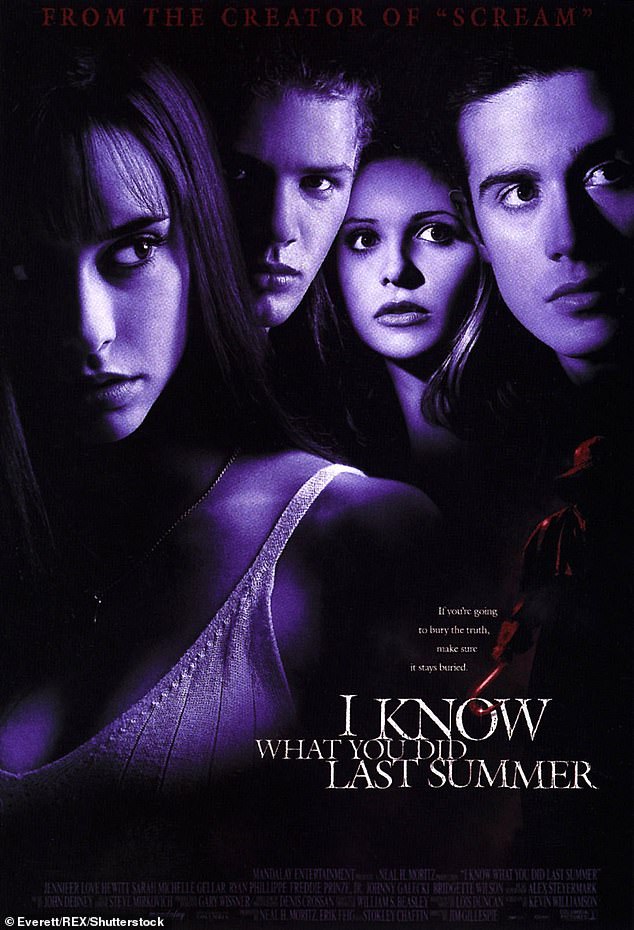 Released in October 1997, I Know What You Did Last Summer follows four teenagers who accidentally hit and kill a fisherman with their car. Instead of calling for help, they decide to throw away the body and vow never to talk about that terrible night again. A year later, the group is pursued by a mysterious killer with a hook who claims to have witnessed the crime they thought they had gotten away with.