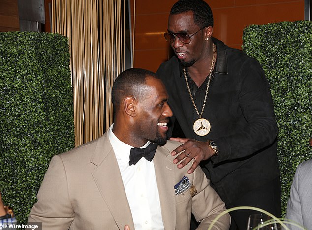 An old clip of James talking to Diddy (right) on Instagram Live has surfaced in recent weeks