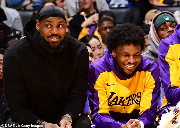 James and son Bronny became the very first father-son duo to ever play in the NBA