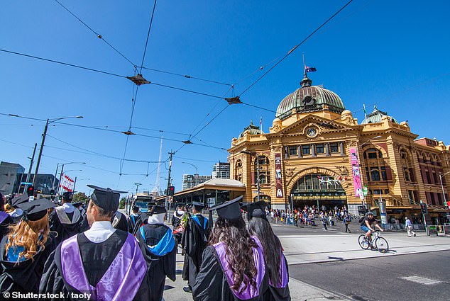 Mr Xu completed the grueling 8,800km journey every week for 11 weeks to complete his master's degree in arts management from RMIT University (stock image)