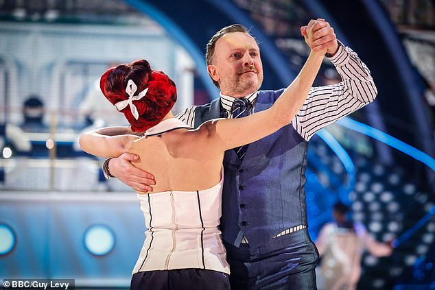 Chris McCausland and Dianne Buswell, during last Saturday's semi-final