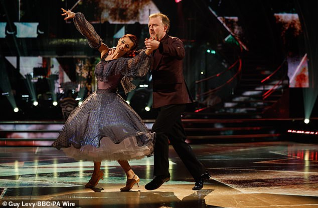 Chris McCausland and Dianne Buswell during the dress rehearsal for Saturday's Strictly Come Dancing on December 7