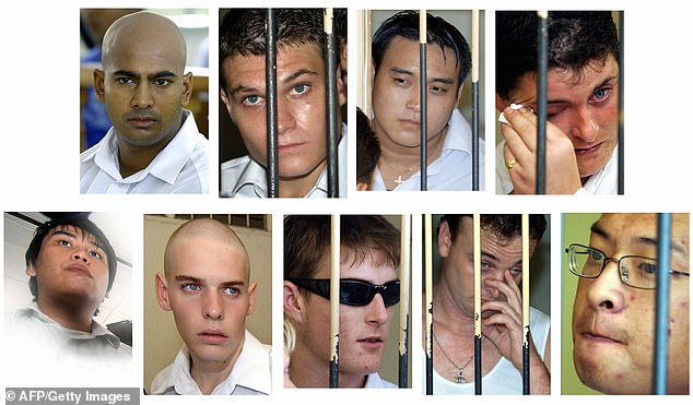 Pictured above L-R: Myuran Sukumaran, Scott Rush, Tan Duc Thanh Nguyen, Renae Lawrence, and below: Si Yi Chen, Matthew Norman, Michael Czugaj, Martin Stephen and Andrew Chan